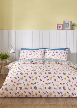 Catherine Lansfield Riviera Tiles Reversible Duvet Cover Set