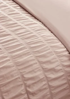 Catherine Lansfield Seersucker Frill Duvet Cover Set