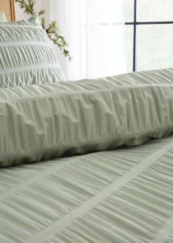 Catherine Lansfield Seersucker Duvet Cover Set