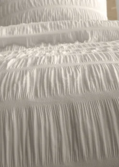 Catherine Lansfield Seersucker Duvet Cover Set