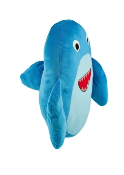 Catherine Lansfield Sheldon the Shark 3D Blue Shaped Cushion (46x42cm)