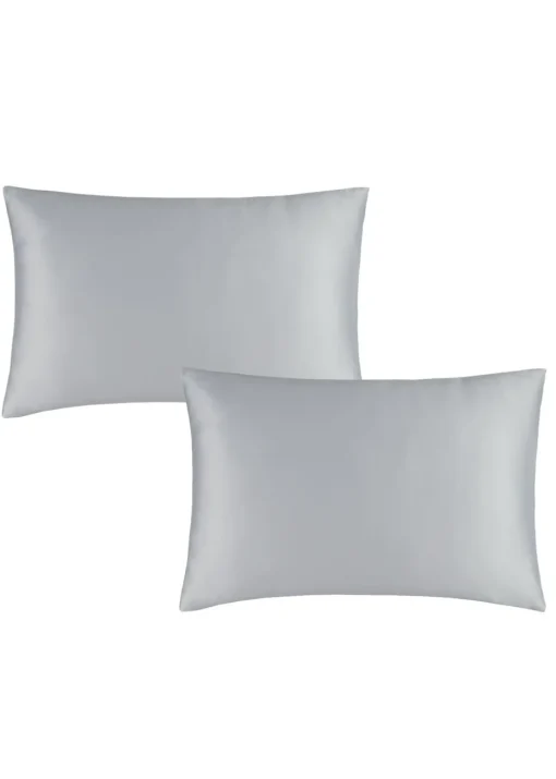 Catherine Lansfield Silky Soft Satin Standard Pillowcase Pair