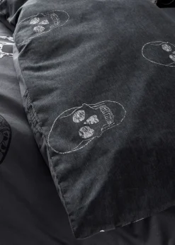 Catherine Lansfield Skulls Reversible Duvet Cover Set