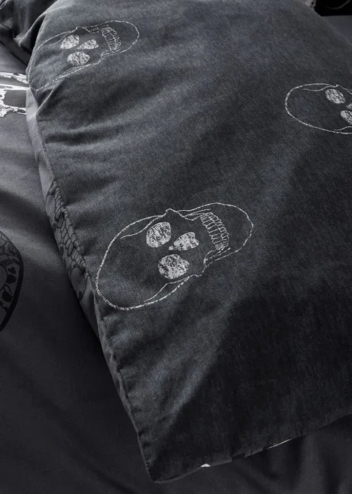 Catherine Lansfield Skulls Reversible Duvet Cover Set