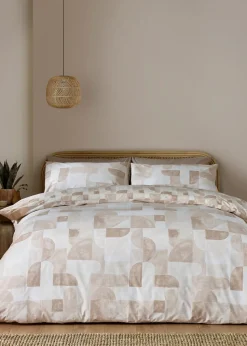Catherine Lansfield Sloane Geo Reversible Duvet Cover Set