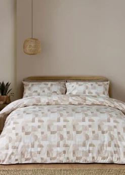 Catherine Lansfield Sloane Geo Reversible Duvet Cover Set
