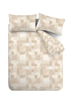Catherine Lansfield Sloane Geo Reversible Duvet Cover Set