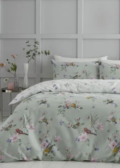 Catherine Lansfield Songbird Reversible Duvet Cover Set
