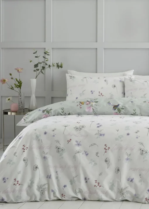 Catherine Lansfield Songbird Reversible Duvet Cover Set