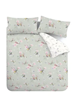 Catherine Lansfield Songbird Reversible Duvet Cover Set