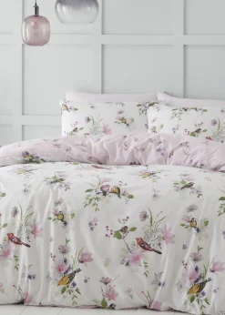 Catherine Lansfield Songbird Reversible Duvet Cover Set