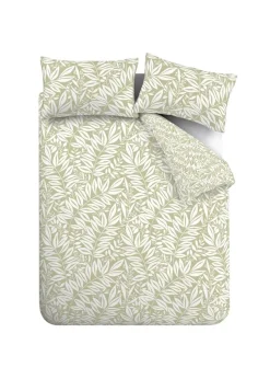 Catherine Lansfield Sorrel Leaf Reversible Duvet Cover Set