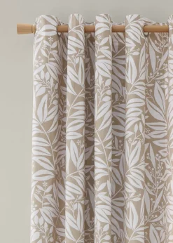 Catherine Lansfield Sorrel Leaf Fully Reversible Eyelet Curtains