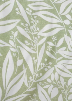 Catherine Lansfield Sorrel Leaf Fully Reversible Eyelet Curtains