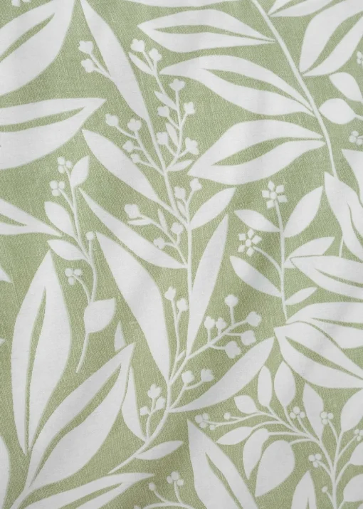 Catherine Lansfield Sorrel Leaf Fully Reversible Eyelet Curtains