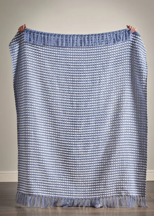 Catherine Lansfield Stab Stitch Blanket Throw (125x150cm)