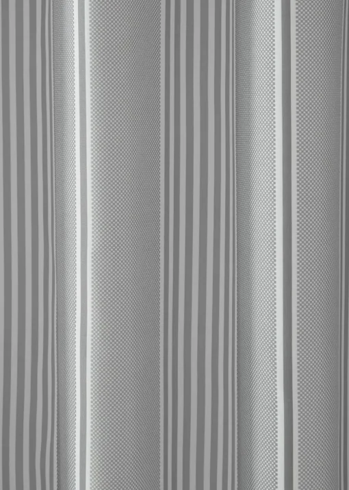 Catherine Lansfield Textured Stripe Shower Curtain