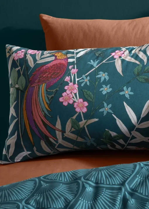 Catherine Lansfield Tropical Floral Birds Duvet Cover