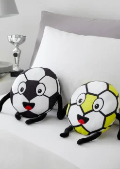 Catherine Lansfield White/Black Forever Together Football Magnetic Hands Cushions