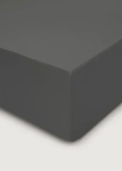 Charcoal Polycotton Fitted Bed Sheet (144 Thread Count)