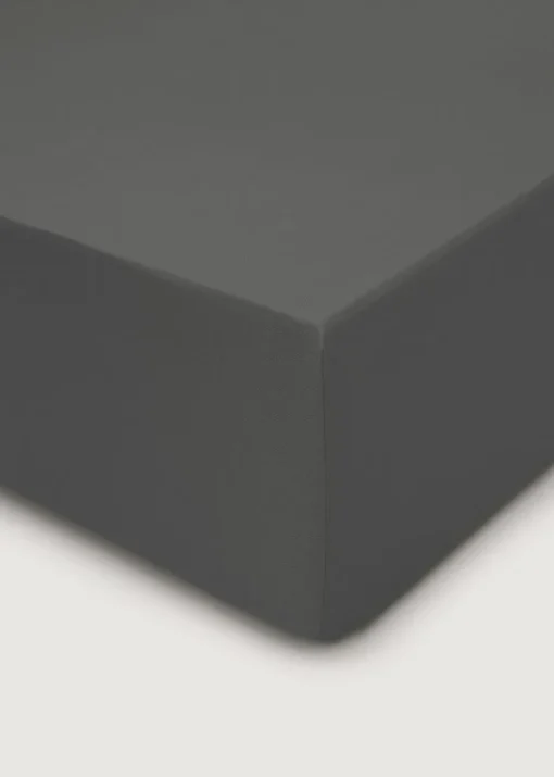 Charcoal Polycotton Fitted Bed Sheet (144 Thread Count)