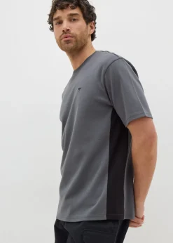Charcoal Side Panel T-Shirt