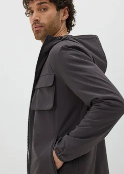 Charcoal Smart Windbreaker Jacket