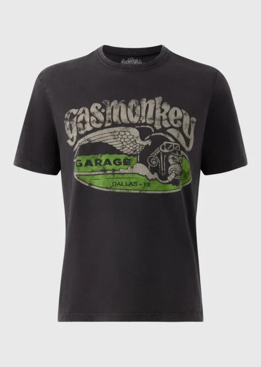 Charcoal Washed Gas Monkey T-Shirt