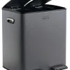 Charles Bentley Double Compartment Grey Kitchen Bin