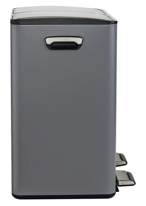Charles Bentley Double Compartment Grey Kitchen Bin
