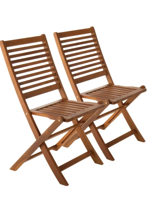 Charles Bentley FSC Acacia Wooden Octagonal Table & Chairs Set (5 Piece)
