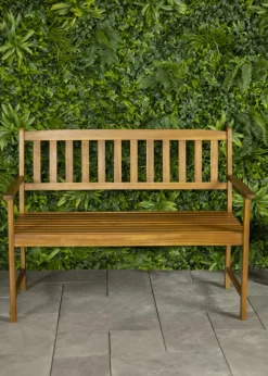 Charles Bentley FSC Acacia Outdoor Garden Storage Box (H36cm x W46cm x L110cm)