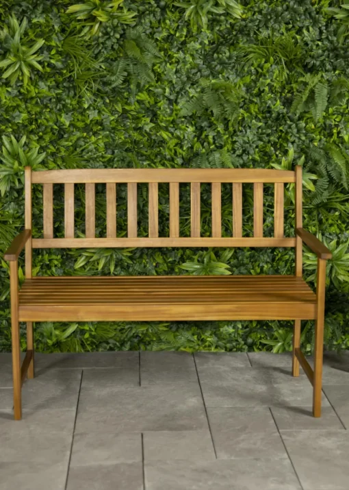 Charles Bentley FSC Acacia Outdoor Garden Storage Box (H36cm x W46cm x L110cm)
