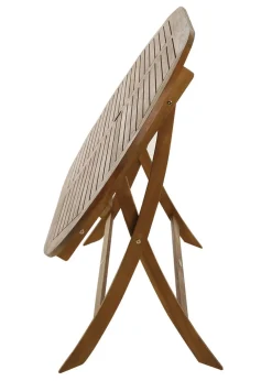 Charles Bentley FSC Wooden Furniture Oval Table (H74cm x W150cm x D85cm)