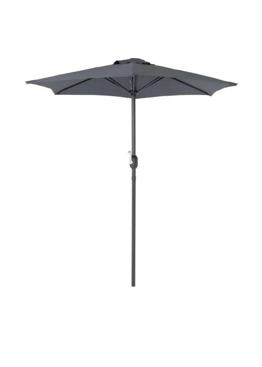 Charles Bentley Garden Patio Market Umbrella Parasol Crank Function Grey