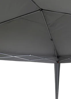 Charles Bentley 3m x 3m Pop Up Garden Patio Gazebo Garden Marquee Grey