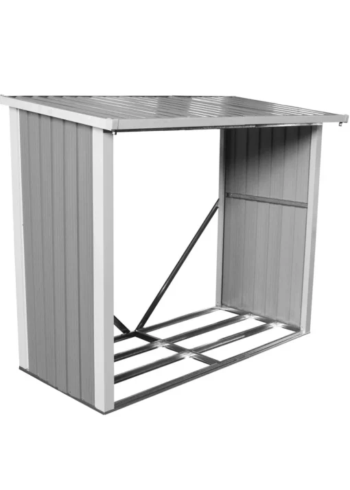 Charles Bentley Metal Log Wood Store Shed