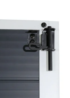 Charles Bentley Plastic Storage Garden Shed Grey Med Roof Outdoor (L6.3ft x W6.2ft)