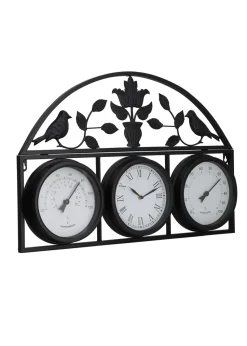 Charles Bentley Rutland Outdoor Triple Faced Wall Clock (H44cm x W66cm)