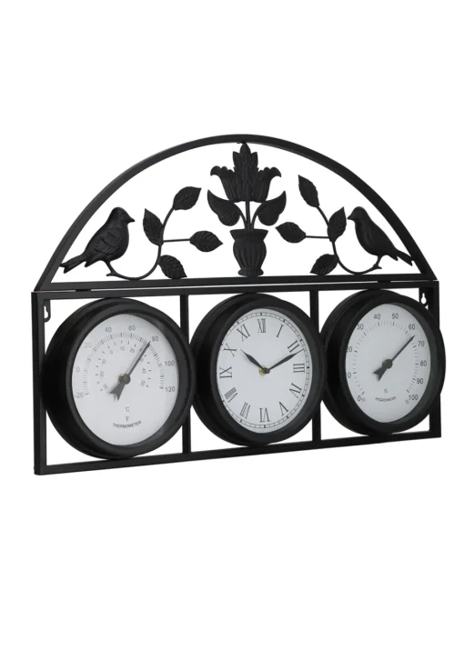 Charles Bentley Rutland Outdoor Triple Faced Wall Clock (H44cm x W66cm)