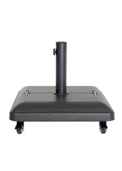 Charles Bentley Square Concrete Parasol Base Umbrella Stand With Wheels