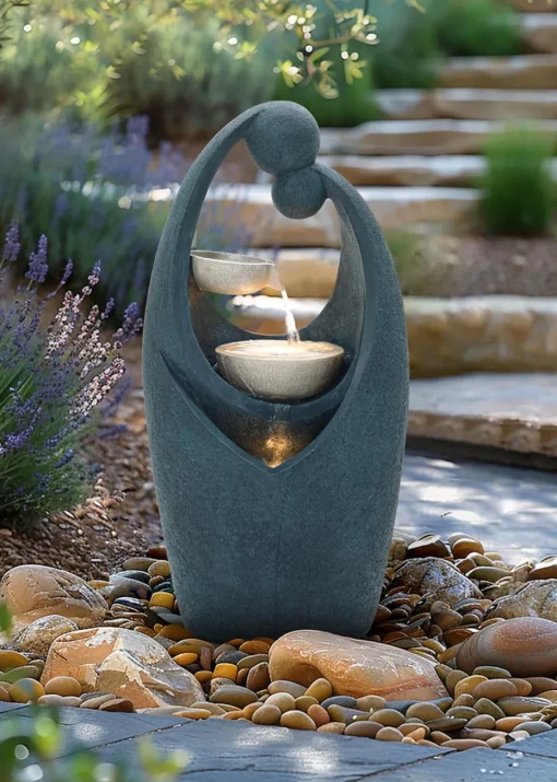 Charles Bentley Tay Cascading Water Feature (H62cm x W30cm x D24cm)