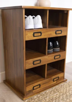 Charles Bentley Wooden Shoe & Boot Locker