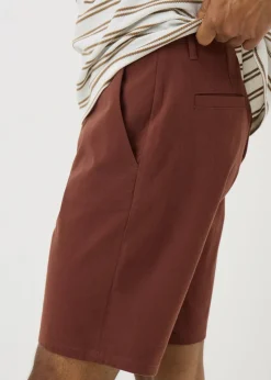 Chocolate Straight Fit Chino Shorts