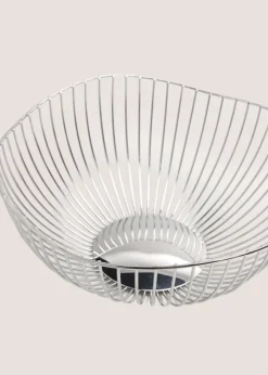 Chrome Fruit Bowl (28cm x14cm)