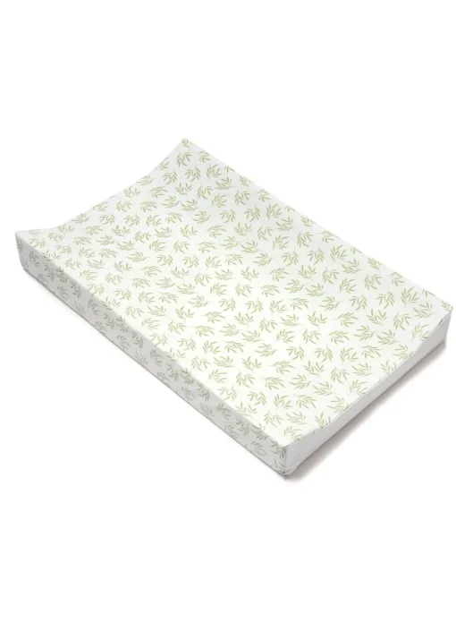 Clair de Lune Green Leaf Anti-Roll Wedge Baby Changing Mat