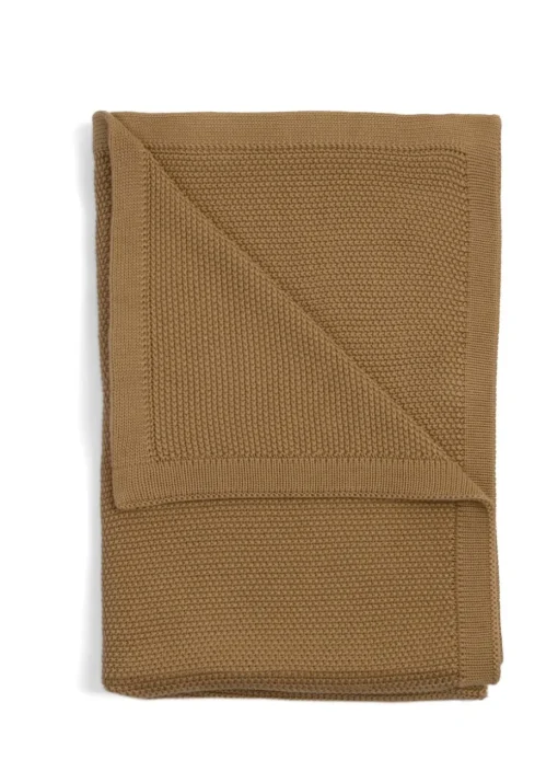 Clair de Lune Organic Biscuit Knitted Blanket
