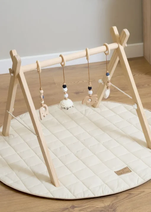 Clair de Lune Organic Cream Play Bundle Mat & Gym