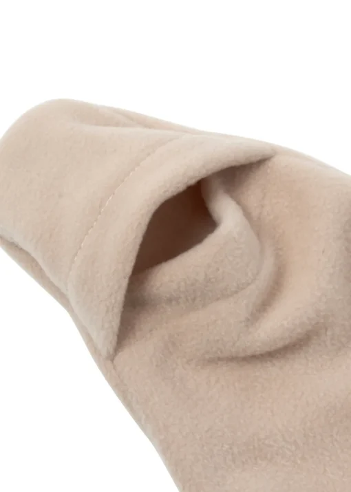 Clair de Lune Star Fleece Beige Wrap Blanket