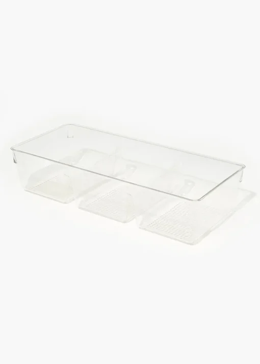 Clear Acrylic Wardrobe Organiser (34cm x 15cm x 7.5cm)